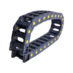 Anti noise cnc machine wire carriers drag chain tow chain plastic nylon cable carrier cable chains bulk