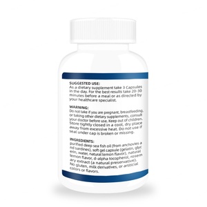 Suplemento de Aceite de Pescado Omega 3 de 1200 mg con EPA y DHA para Adultos, Apoya la Salud del Corazón y el Cerebro, Cápsulas Blandas de Aceite de Pescado Omega 3 - Product Image 6
