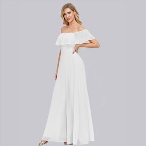 2025 taglie forti Maxi <span class=keywords><strong>abito</strong></span> in Chiffon a collo alto per donne stile semplice colore pastello <span class=keywords><strong>abito</strong></span> da spiaggia ODM per la <span class=keywords><strong>sposa</strong></span> della <span class=keywords><strong>madre</strong></span> del ballo - Product Image 2