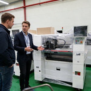 Máquina de Colocación de Componentes SMT Industrial Automática Usada de Última Generación, Motor PLC de Alta Velocidad, Ensamblaje de PCB LED Sansun SM482 - Product Image 3