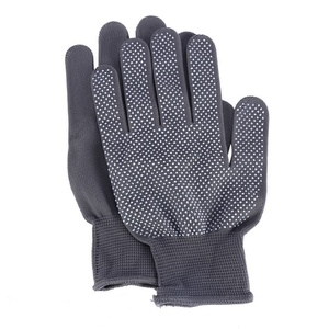 Guantes de algodón antideslizantes adhesivos negros de 13 agujas para trabajadores que trabajan en el sitio - Product Image 2