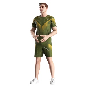 Ensemble d'habillement de lutte personnalisable, t-shirt à manches courtes à séchage rapide et short de combat pour les sports d'équipe d'arts <span class=keywords><strong>martiaux</strong></span> - Product Image 5