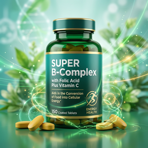 Complejo <span class=keywords><strong>Super</strong></span> B de etiqueta privada OEM con vitamina C, ácido fólico, soporte de energía inmune, 150 tabletas para adultos, no para mujeres embarazadas - Product Image 1