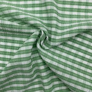 <span class=keywords><strong>Tissu</strong></span> gingham <span class=keywords><strong>vert</strong></span> <span class=keywords><strong>et</strong></span> <span class=keywords><strong>blanc</strong></span> tendance, extensible dans les 4 sens, résistant aux plis, tricoté en crêpe pour les hauts <span class=keywords><strong>et</strong></span> robes de la mode rapide - Product Image 1