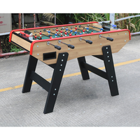Vente en gros en usine Table de football en MDF Jeu de sport d'intérieur à la française Joueurs en métal Table de football populaire pour bébé