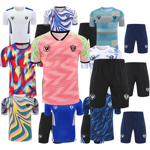 Fußball trainings anzug Fußball trikots Anzug 2-teiliges schnell trocknendes Fußball training Kurzarm-T-Shirt-Shorts - Product Image 3