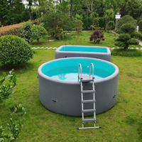 Piscine gonflable DWF Drop Stitch sur mesure, piscine à bain froid rigide et réglable pour le glamping, les resorts, les villas et les jardins – Vente en gros