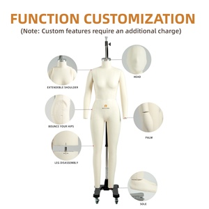 <span class=keywords><strong>Mannequin</strong></span> <span class=keywords><strong>de</strong></span> <span class=keywords><strong>couture</strong></span> femme Beifuform, taille 8 Amérique du Nord, buste <span class=keywords><strong>de</strong></span> présentation en fibre <span class=keywords><strong>de</strong></span> verre pour drapage, <span class=keywords><strong>mannequin</strong></span> suspendu - Product Image 5