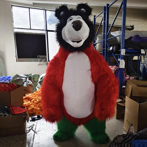 Costume da Mascotte Gonfiabile Gigante <span class=keywords><strong>Orso</strong></span> <span class=keywords><strong>Masha</strong></span>, Vestito da Personaggio Peloso per Promozioni di Natale <span class=keywords><strong>e</strong></span> Halloween - Product Image 1