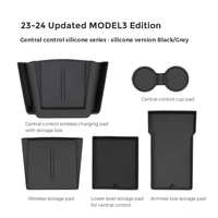Silikon-Wireless-Ladematte für 2024-2026 Tesla Model 3/Y Mittelkonsole Innenraum-Zubehör
