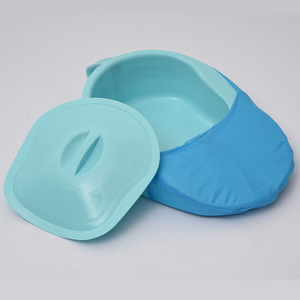 Bacinica para ancianos, pacientes posparto, cuidado hospitalario, plástico con cojín trasero, unisex - Product Image 2