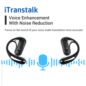 Audífonos de Traducción Inalámbricos ITranstalk con IA Multilingüe Inteligente 99% de Precisión Auriculares de Traducción Inteligente Traductores de Voz - Product Image 2