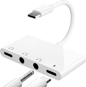 ตัวแยกหูฟังสำหรับ iPad, ตัวแยกหูฟังสำหรับ iPad พร้อมระบบชาร์จเร็ว 60w, ตัวแยกหูฟังสำหรับ iPad Pro, Samsung Galaxy - Product Image 1