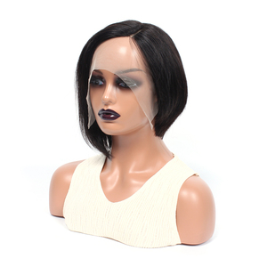 Bob Lace Front Pelucas Peruano Pixie Cut Short Hd Lace Cabello brasileño 100% Cabello humano virgen Marrón claro Encaje suizo Tamaño promedio - Product Image 5