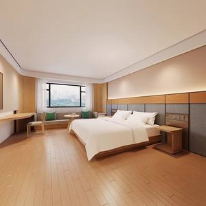 Venta Directa de Fábrica, Cama de Madera Resistente con Cabecera Integrada, Mesitas de Noche, Diseño Moderno y Ecológico para Dormitorio - Product Image 1