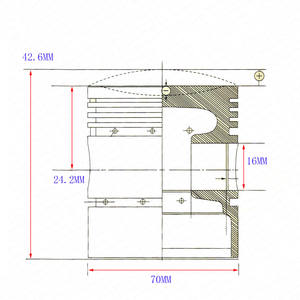 70mm 16mm 4 Soupapes <span class=keywords><strong>250</strong></span> 250CC Kit de segments De Piston pour ZongShen CB250 xmotos <span class=keywords><strong>apollo</strong></span> KAYO BSE Saleté Fosse Vélo Pièces - Product Image 5