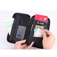 Funda para pasaporte de poliéster RFID, diseño de moda, alta calidad, para viaje