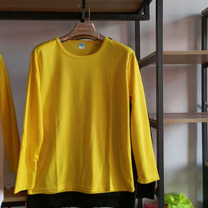 T-shirts unis vierges en polyester à <span class=keywords><strong>manches</strong></span> <span class=keywords><strong>longues</strong></span> <span class=keywords><strong>bon</strong></span> marché T-shirts pour hommes vente en gros de t-shirts unisexes blancs avec impression de logo personnalisé pour hommes - Product Image 3