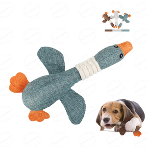 ของเล่นสำหรับสุนัขที่ส่งเสียงดังและส่งเสียงได้ของเล่นสำหรับสุนัขเป็ดธรรมชาติเรียกได้ส่งเสียงได้ของเล่นแบบโต้ตอบสำหรับสัตว์เลี้ยงเคี้ยว - Product Image 4