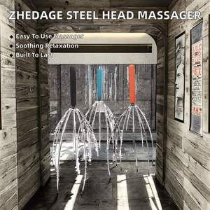 Masseur de cuir chevelu portable en acier inoxydable, outil de relaxation en forme de griffe d'octopus ou d'<span class=keywords><strong>araignée</strong></span> - Product Image 2