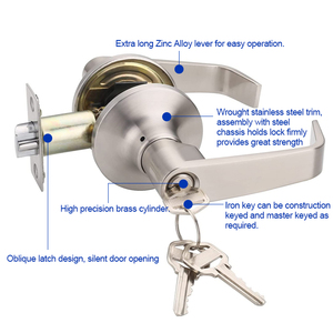 Nhôm Cửa Đòn Bẩy Khóa Riêng Tư Với Giá Rẻ Hình Trụ Xử Lý Không Thấm Nước Và Độ Bền Cao Tính Năng - Product Image 6