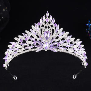 Corona de Novia de Cristal de Lujo Estilo Barroco, Tocado de Reina, Tiara de Princesa para Baile de Graduación, Aniversario, Boda - Product Image 6