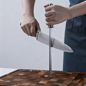 Pengasah pisau Stainless Steel, batang pengasah pisau Stainless Steel, olahraga dapur rumah tangga dan saku pisau koki - Product Image 1