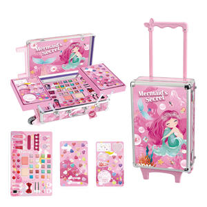 Kit de maquillage tout-en-un pour enfants avec valise à double couche pour filles, jeux de maquillage pour enfants, fards à paupières, rouge à lèvres, ensembles de maquillage, boîte à cosmétiques - Product Image 3