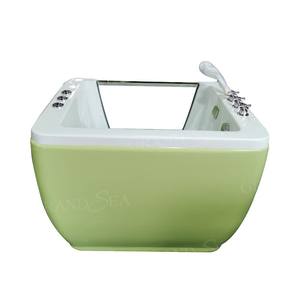 Bain à remous à bulles d'ozone pour bébé <span class=keywords><strong>Baignoire</strong></span> intérieure à LED vortex à température constante avec chaleur de douche - Product Image 6