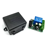 Módulo de Interruptor de Relé Inalámbrico 433MHz 85V-256V de 1 Canal Receptor de Control Remoto RF con 2 Controles para Aplicaciones de Garaje y Portón