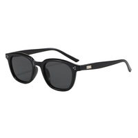 Kacamata Hitam GM 2026 Bingkai Persegi Full Frame UV400 Modis Tampilan Mewah Hitam Menawan Unisex Serbaguna Pelindung Sinar Matahari