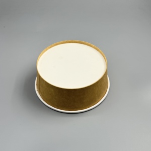 Bol à salade en papier kraft en gros, simple ou double paroi, avec revêtement PP PE PLA, imprimé sur mesure, jetable - Product Image 3