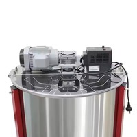 Neuer ZHILI BEE 8-Rahmen Automatischer Elektrischer Horizontaler Honigschleuder aus Edelstahl mit Motor, Zentrifuge und Separator