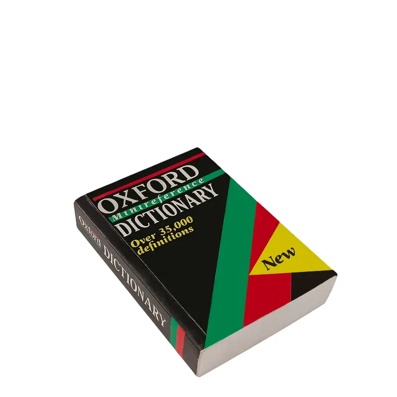 Dictionnaire anglais à couverture souple colorée, stock Oxford Minireference dictionnaire