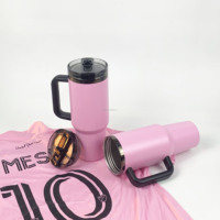 FLIP STRAW Protour Gobelet en acier inoxydable détachable de 40oz sans BPA avec couvercle en paille à rabat étanche à 100% prêt à expédier