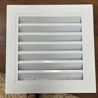 Grilles de ventilation carrées en alliage d'aluminium pour entrepôts extérieurs, avec installation facile, 150*150MM
