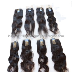 Indian Temple Raw Hair Wholesale Cuticle Aligned Virgin Remy Human Hair Straight 3 Bundles With HD Lace Frontal - Product Image 1