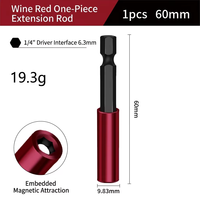 Tige d'extension magnétique puissante 1/4 po à verrouillage automatique pour perceuse à main, connecteur rapide, rallonge d'outil