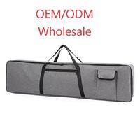Housse de transport pour piano électrique 88 touches, en tissu Oxford imperméable, rembourrée, avec plusieurs poches, OEM ODM, vente en gros