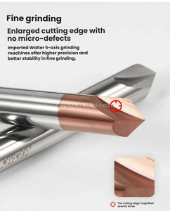 Carbide <strong>Chamfer</strong> <strong>Mill</strong> V Shape End <strong>Mill</strong> Deburring Tool 60 90 120 <strong>Degree</strong> - Product Image 2