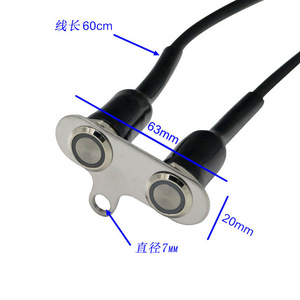 Interruptor de manillar corto para motocicleta Mochi, resistente al agua, modificado para luces y bocina de moto - Product Image 3