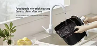 Original Global pour Xiaomi Mijia Friteuse à air intelligente 6,5L EU Revêtement antiadhésif PTFE Four intelligent compatible
