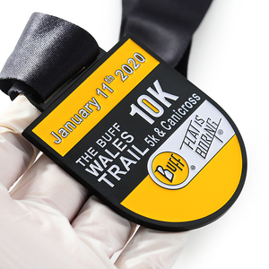 Médaille de sport en métal personnalisable avec logo 3D pour hockey sur glace, triathlon, pickleball, course de marathon, course de 21 km, 10 km, 5 km - Product Image 2