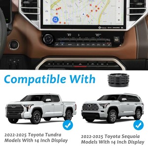 Perilla de Radio 86128-0C060 Negra de ABS para Toyota Tundra Sequoia 22-25, Interruptor de Control del Aire Acondicionado - Product Image 4