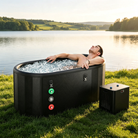 Baignoire Spa Gonflable Portable et Pliable pour la Récupération Musculaire et la Relaxation des Adultes – Idéale pour les Soins des Muscles Endoloris