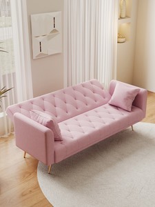 Modern Tufted Convertible Seat <b>Sofa</b> American Velvet Comfortable Furniture for Small Living Room Office Apartment Hotel Villa - Product Image 2