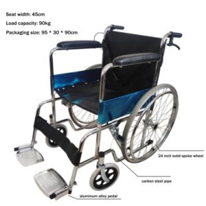 Fauteuil Roulant Manuel Pliant et Léger, Vente en Gros Usine, <span class=keywords><strong>pour</strong></span> Personnes Handicapées Adapté aux Traitements de Rééducation - Product Image 3