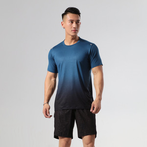 Camiseta deportiva transpirable absorbente de sudor para hombre, ropa deportiva elástica de secado rápido, de manga corta Camiseta deportiva para ocio deportivo - Product Image 5