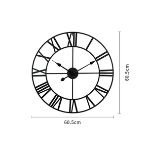 Modern Minimalist Wrought Iron <strong>Clock</strong> Decoration <strong>Clock</strong> Circular <strong>Silent</strong> <strong>Wall</strong> <strong>Clock</strong> - Product Image 6
