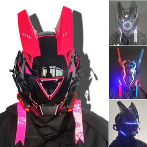 <span class=keywords><strong>Casque</strong></span> <span class=keywords><strong>de</strong></span> cosplay en gros personnalisé pour adulte, costume <span class=keywords><strong>de</strong></span> cosplay d'Halloween, lampe LED, <span class=keywords><strong>casque</strong></span> futuriste, masque <span class=keywords><strong>de</strong></span> fête LED - Product Image 2